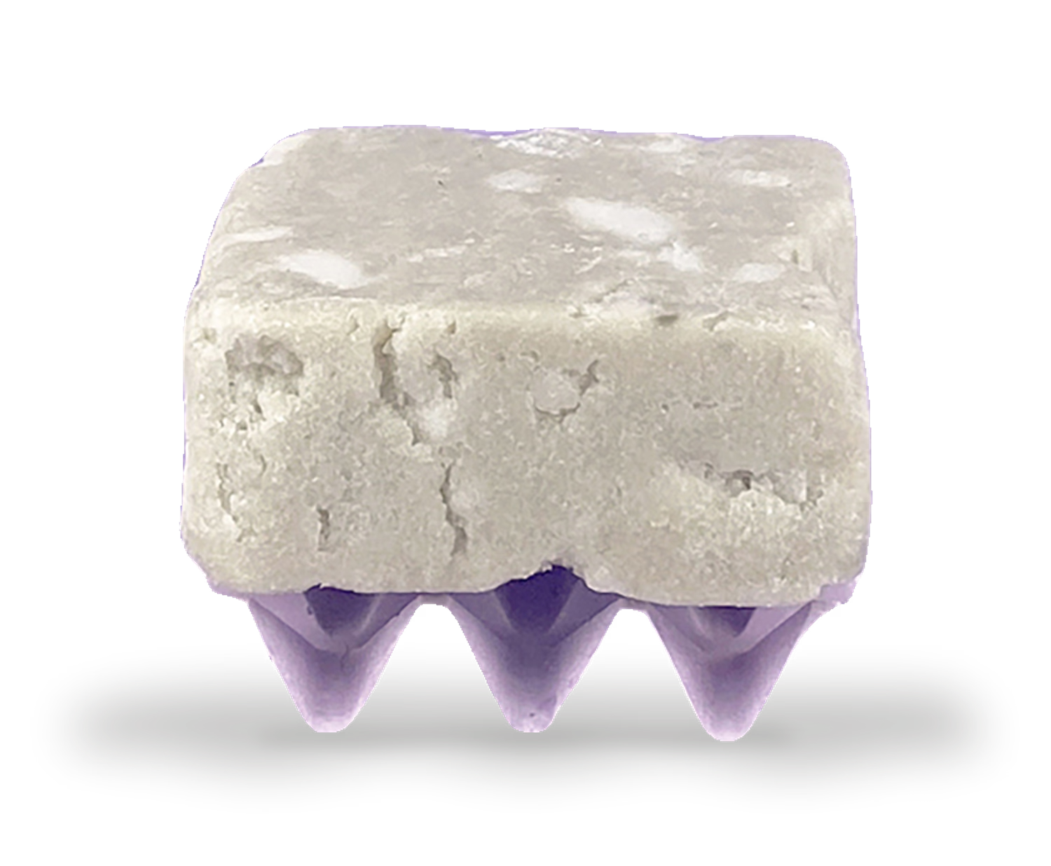 Lilac bar holder for shampoo bars, handmade jesmonite (British brand)