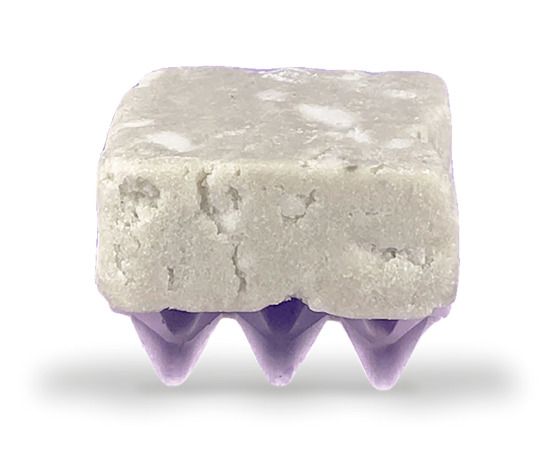 Lilac bar holder for shampoo bars, handmade jesmonite (British brand)