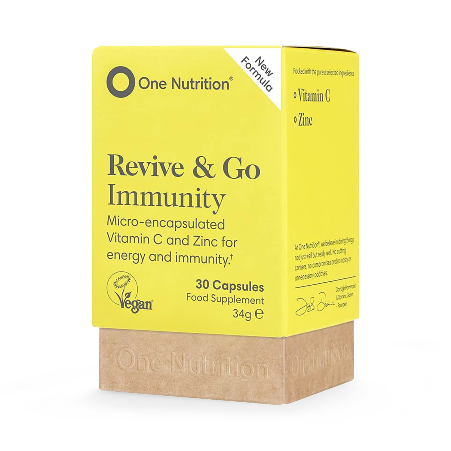 One Nutrition Revive and Go Immunity 30 capsules (British brand)