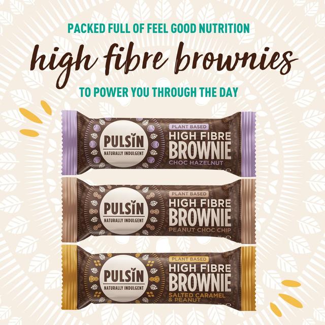 Pulsin Choc Hazelnut Vegan High Fibre Brownie Multipack   4 x 35g