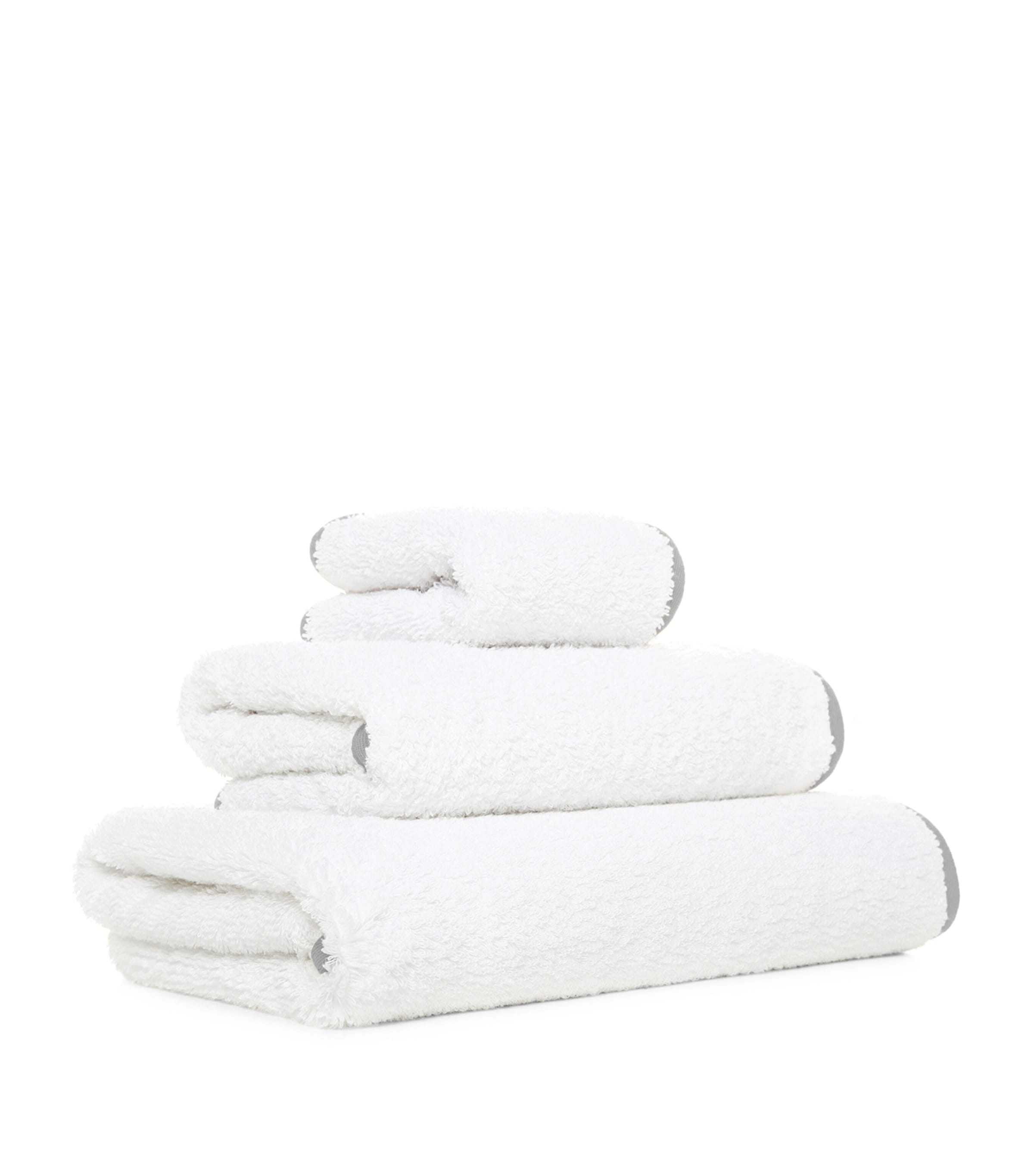Egyptian Cotton Hand Towel with Colorful Piping, 50cm x 100cm approx.