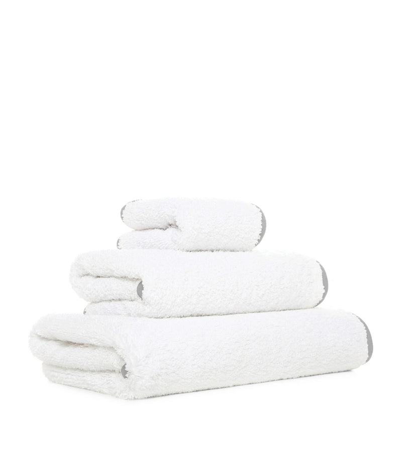 Egyptian Cotton Hand Towel with Colorful Piping, 50cm x 100cm approx.