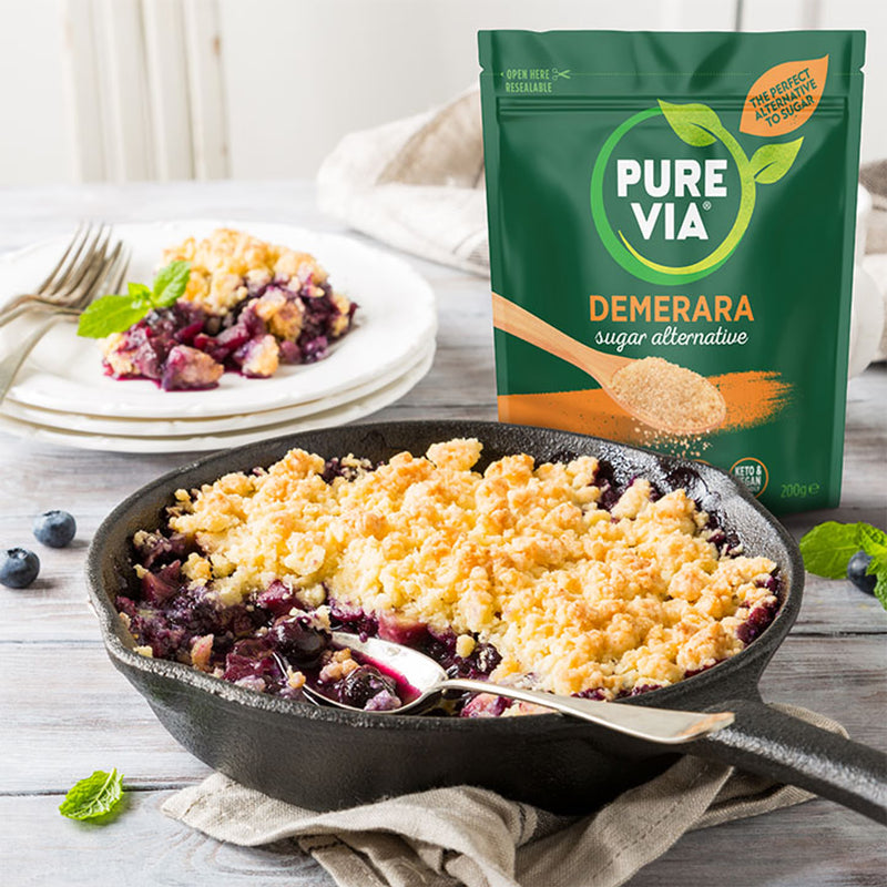 Pure Via Demerara sugar alternative 200g, UK version