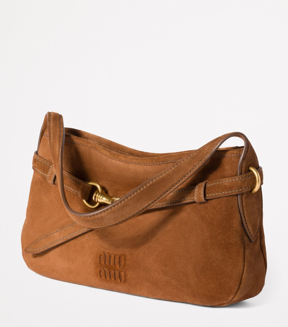 Miu Miu suede shoulder bag (British brand)