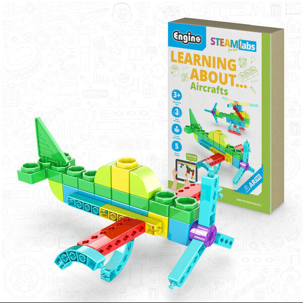 Engino STEM LABS learning about aircrafts toy set, imported from the UK
