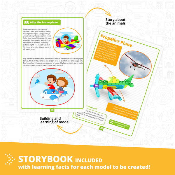 Engino STEM LABS learning about aircrafts toy set, imported from the UK