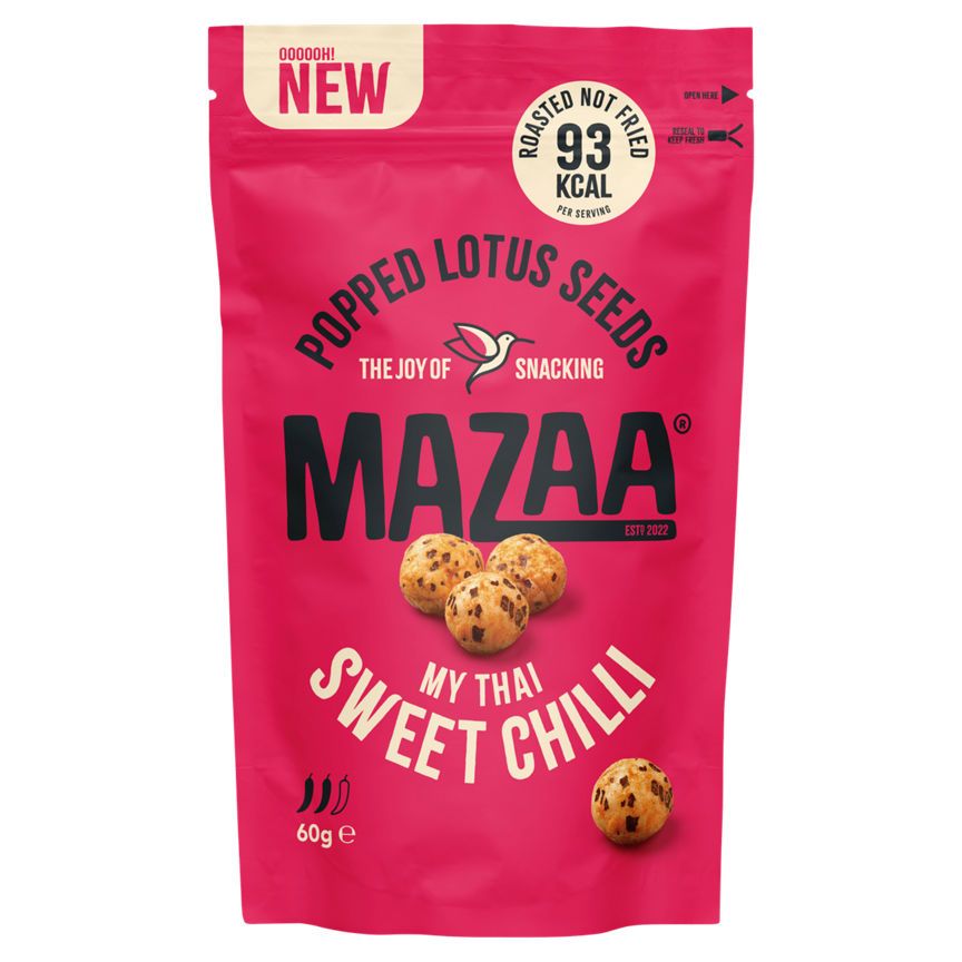 Mazaa Popped Lotus Seeds My Thai Sweet Chilli 60g