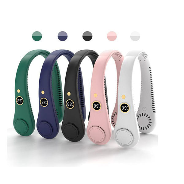 Leaper bladeless neck fan with LED display, UK version