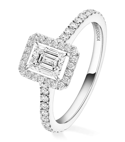 Harrods Messika Joy White Gold Diamond Ring (0.75ct)- Buy online at McGrocer