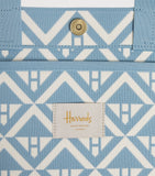 Harrods medium geometric tote bag in cotton, UK version