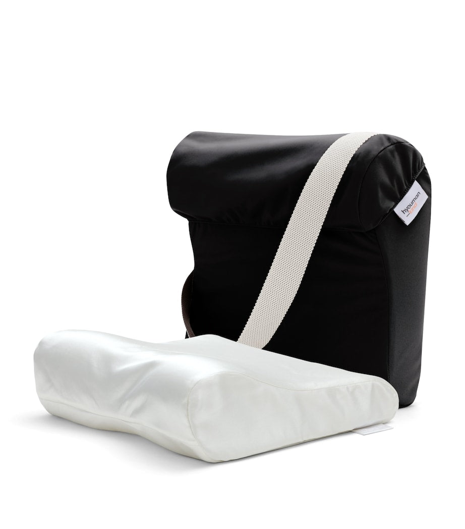 HYOUMANKIND Go Pillow with silk pillowcase 34cm x 32cm, UK version