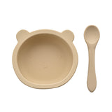 Bambino Silicone Feeding Set Bib Bowl & Spoon Natural GOODS Superdrug   