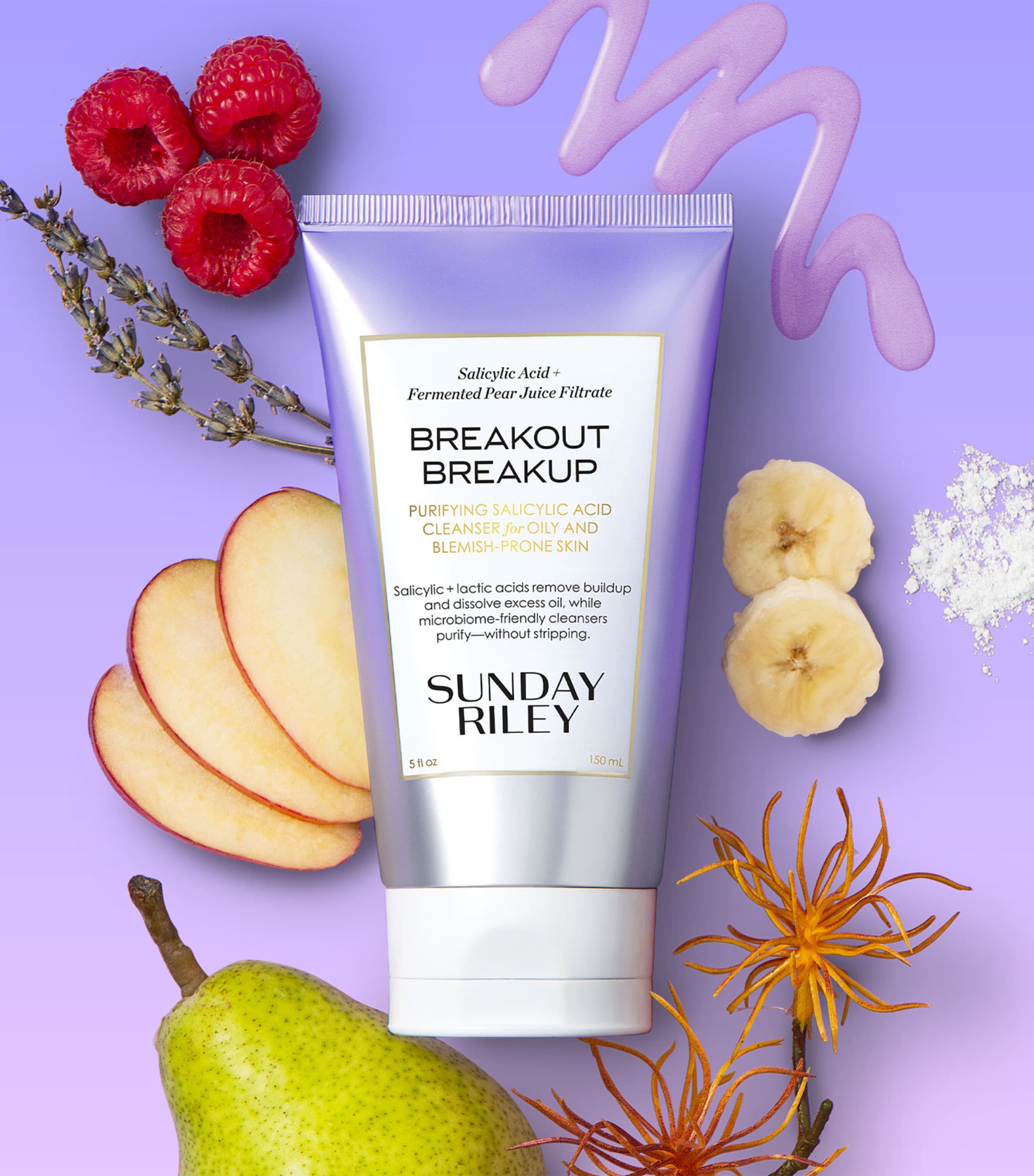 Sunday Riley Breakout Breakup Purifying Salicylic Acid Cleanser 150ml (British brand)