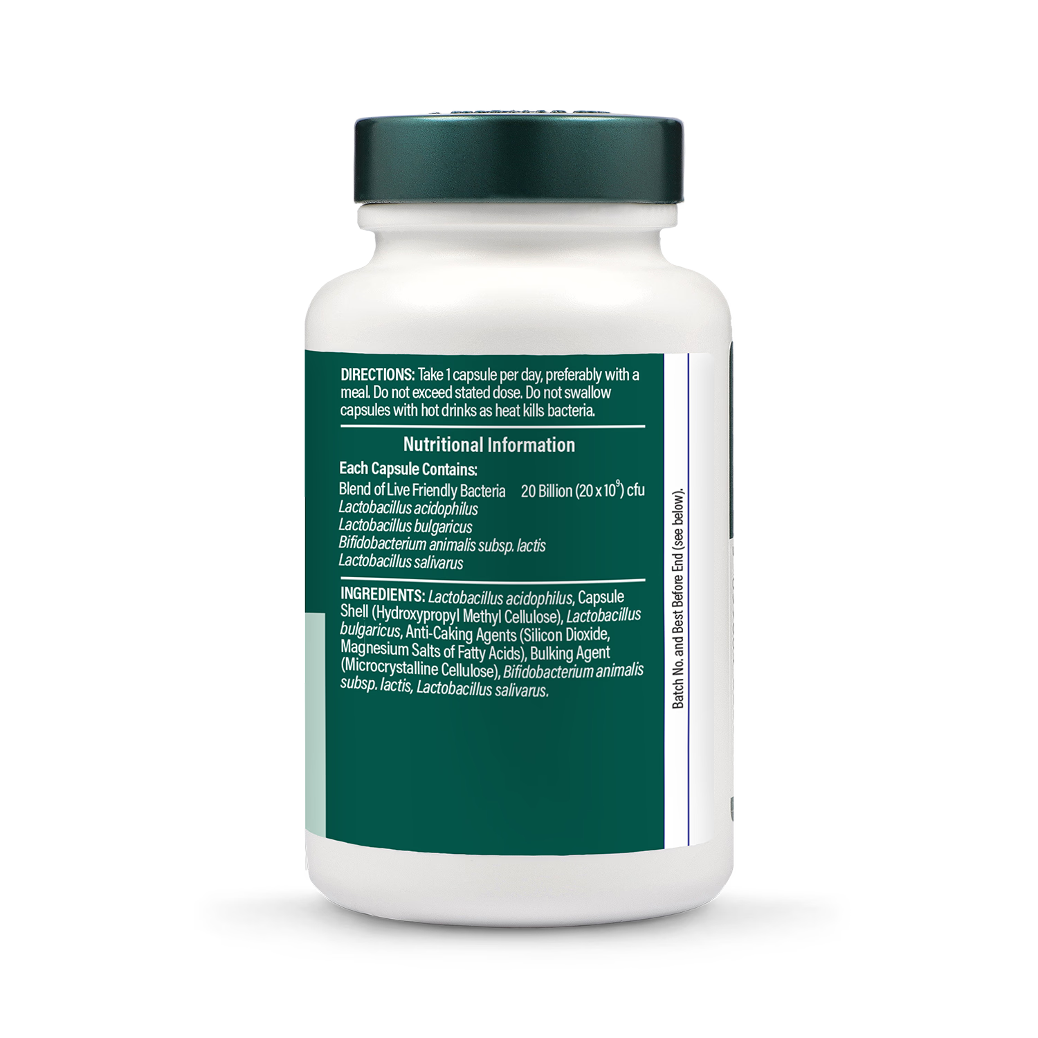 Holland & Barrett Live Friendly Bacteria 20 Billion 60 Capsules, UK version