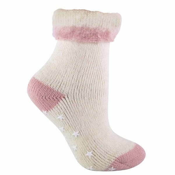 Sock Snob Ladies Alpaca Wool Blend Slipper Socks 4-8 UK GOODS Superdrug Salmon  