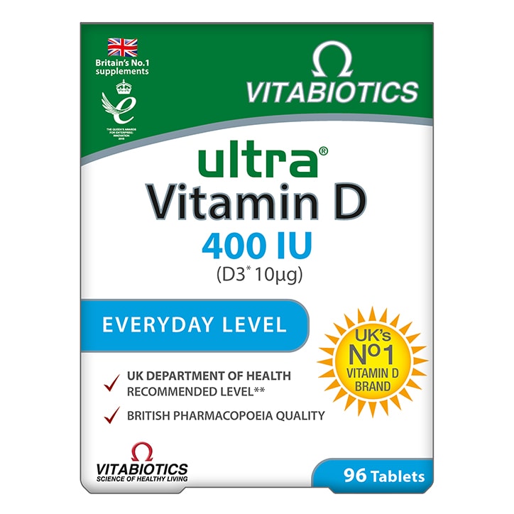 Vitabiotics Ultra Vitamin D 400IU 96 Tablets GOODS Holland&Barrett   