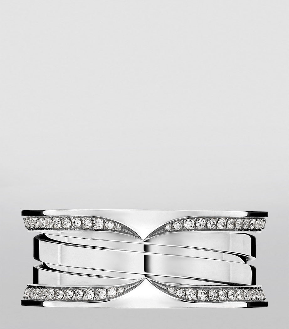Bvlgari B.zero1 three-band white gold ring, imported from the UK
