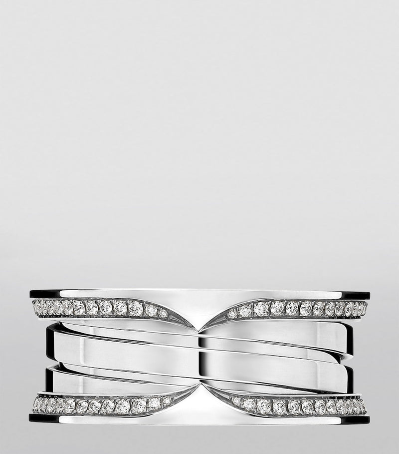 Bvlgari B.zero1 three-band white gold ring, imported from the UK