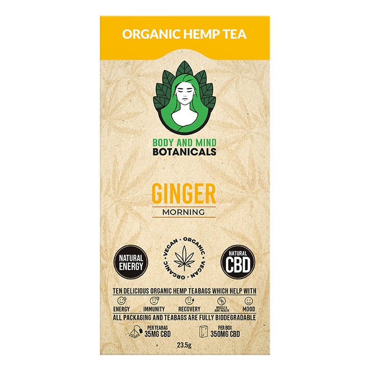 Body & Mind Botanicals CBD Hemp Tea Original 10 Tea Bags GOODS Holland&Barrett   