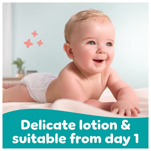 Pampers Sensitive Plastic Free Baby Wipes 52 wipes, imported from the UK