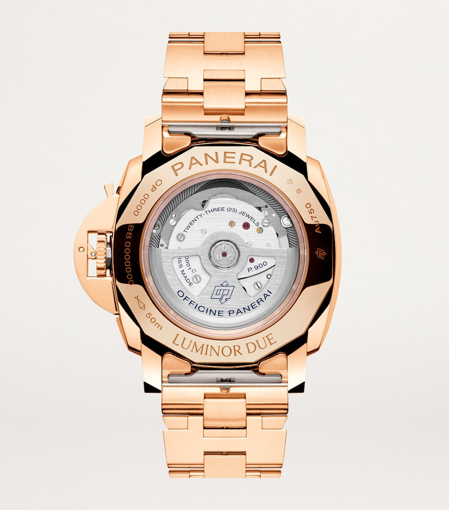 Panerai Luminor Due rose gold watch 42mm (British brand)
