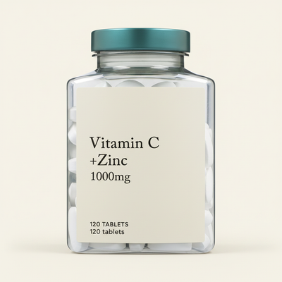 Comprimés de défense immunitaire Vitamine C Zinc Holland & Barrett, 120 comprimés