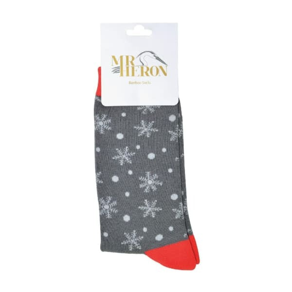 Mr Heron Bamboo Christmas Socks mens imported from the UK