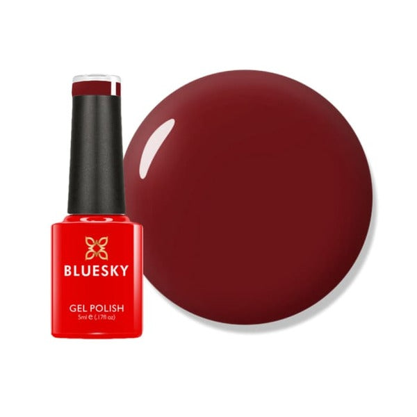 Bluesky gel polish miniature deep red - British product