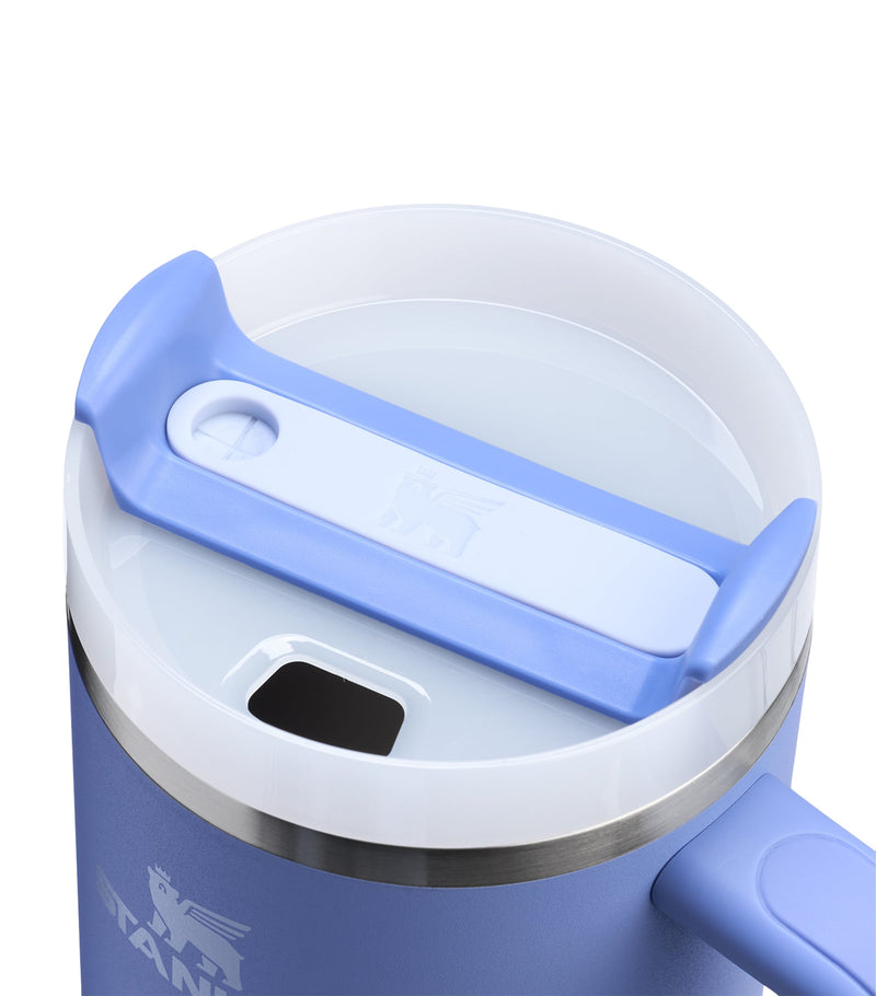 Vacuum-Insulated Recycled Stainless Steel Tumbler with Handle and Straw, 1.18L