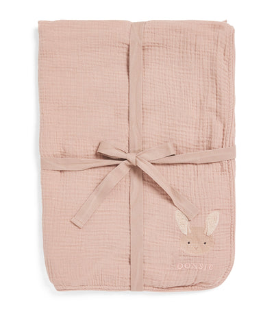 Harrods Donsje Muslin Embroidered Ploekie Baby Blanket- Buy online at McGrocer