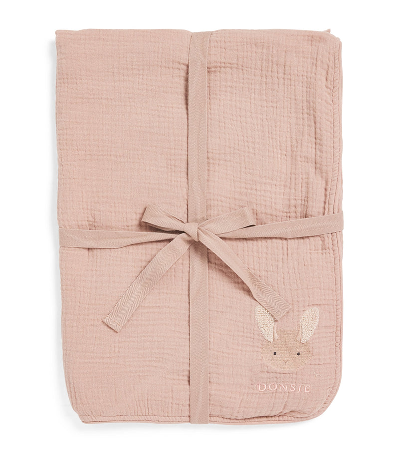 Donsje Muslin Embroidered Ploekie Baby Blanket - British product