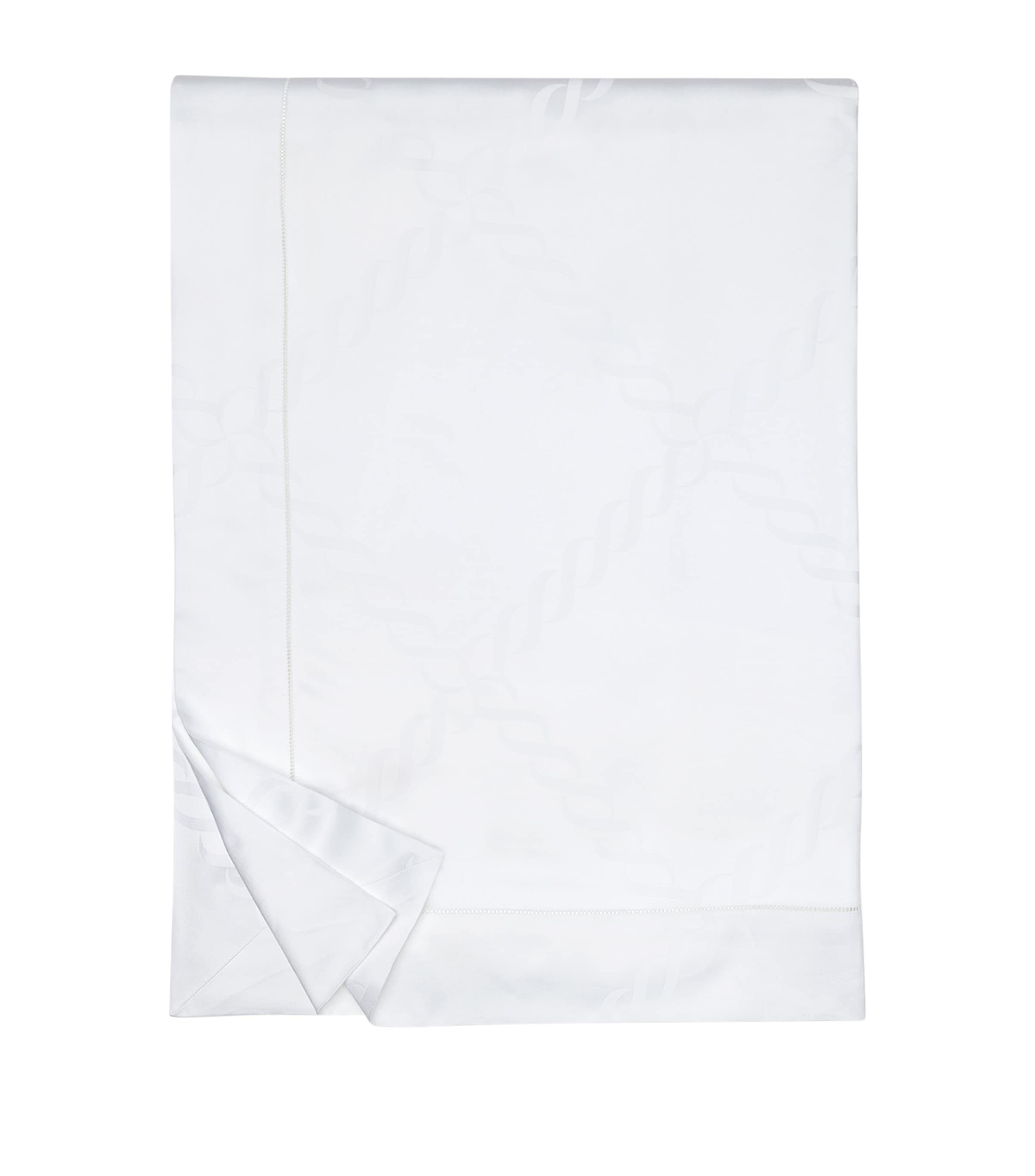 Super King Duvet Cover in Egyptian Cotton with Braid Embroidery, 260cm x 220cm