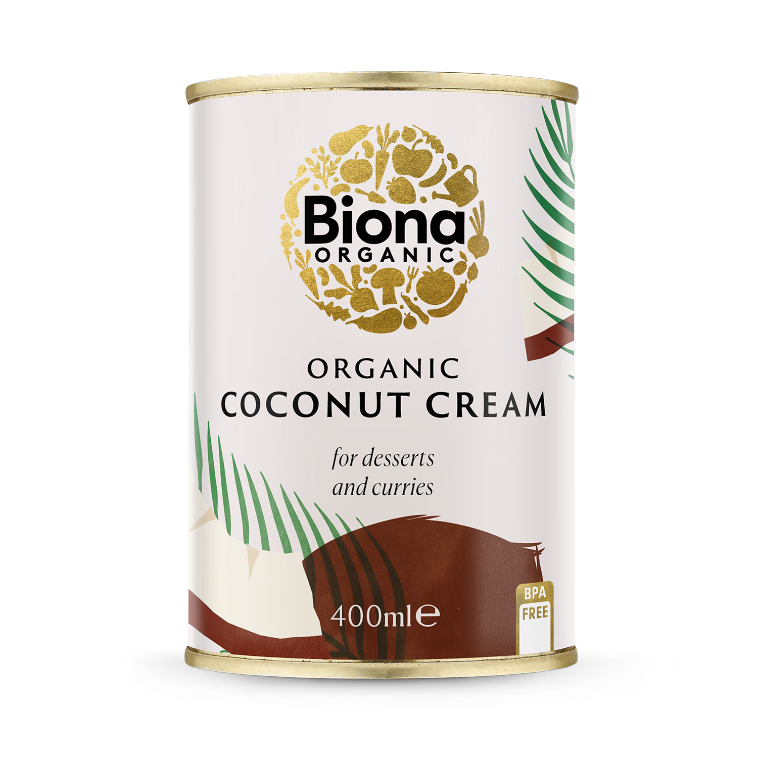 Biona Organic Coconut Cream 400ml (British brand)