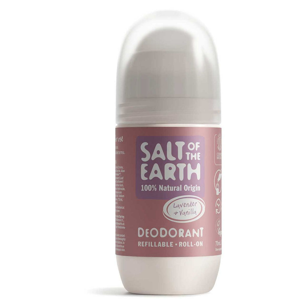 Salt of the Earth Refillable Lavender & Vanilla Natural Deodorant Roll-On - 75ml