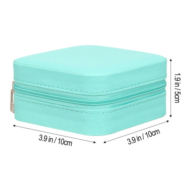 Livingandhome portable PU leather travel jewellery box, compact - British product