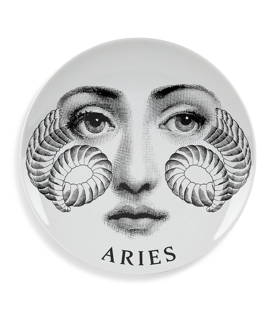 Fornasetti Tema e Variazioni No. 348 Wall Plate with Aries design - British product