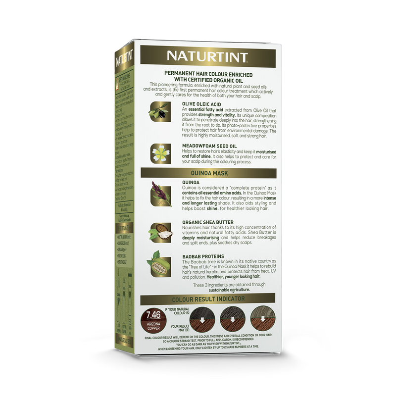 Naturtint permanent hair colour Arizona Copper, UK version