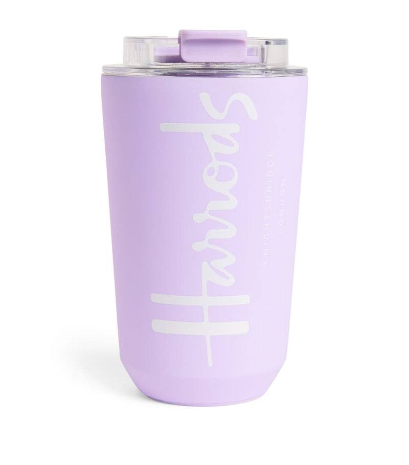 Harrods logo travel cup approximately 15cm tall, UK version