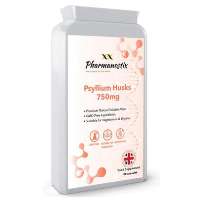 Superdrug Pharmanostix Whole Psyllium Husks 750mg 90 Capsules- Buy online at McGrocer