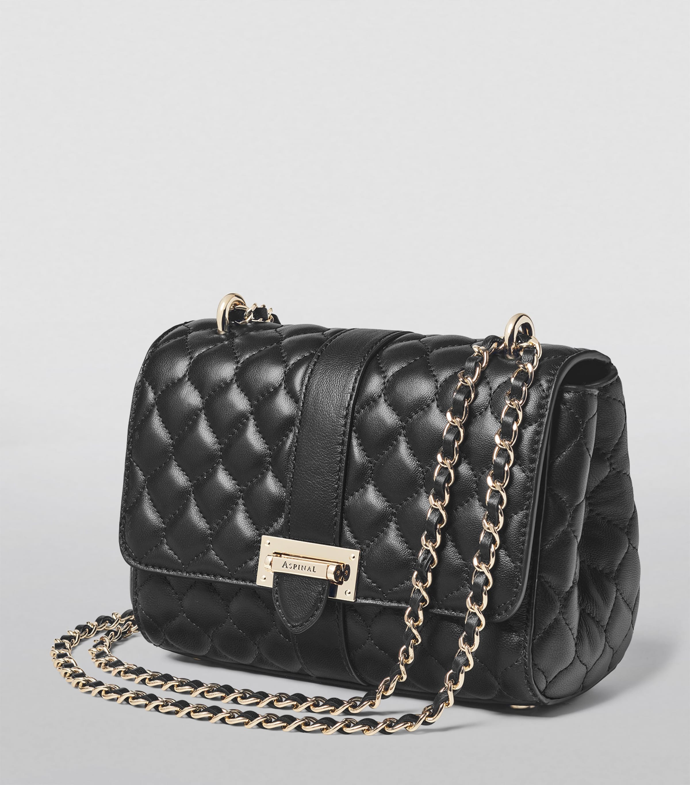Aspinal of London Lottie leather shoulder bag, imported from the UK