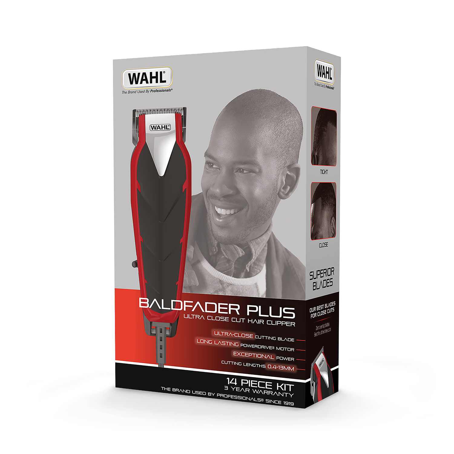 Wahl Baldfader Plus clipper kit - British product