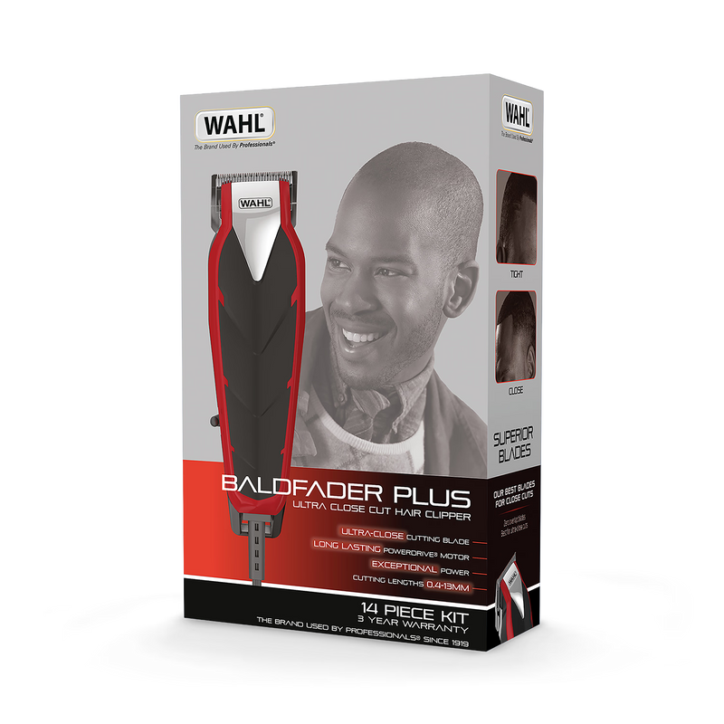 Wahl Baldfader Plus clipper kit - British product