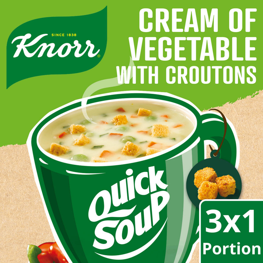 Knorr Quick Soup Cream of Vegetable with Croutons GOODS ASDA   