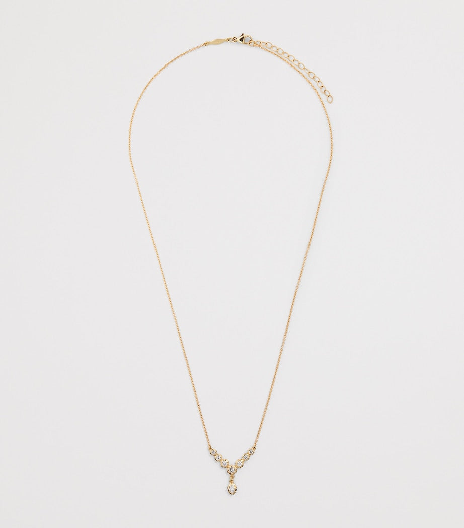 Jacquie Aiche yellow gold diamond Sophia necklace, UK version