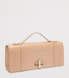 Malone Souliers croc-embossed May clutch bag, imported from the UK