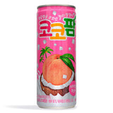 Haitai Coco Palm Peach Drink with coconut jelly 240ml, UK version