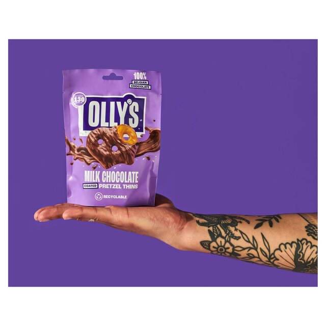 Olly's Pretzel Thins - Salted Milk Chocolate   90g