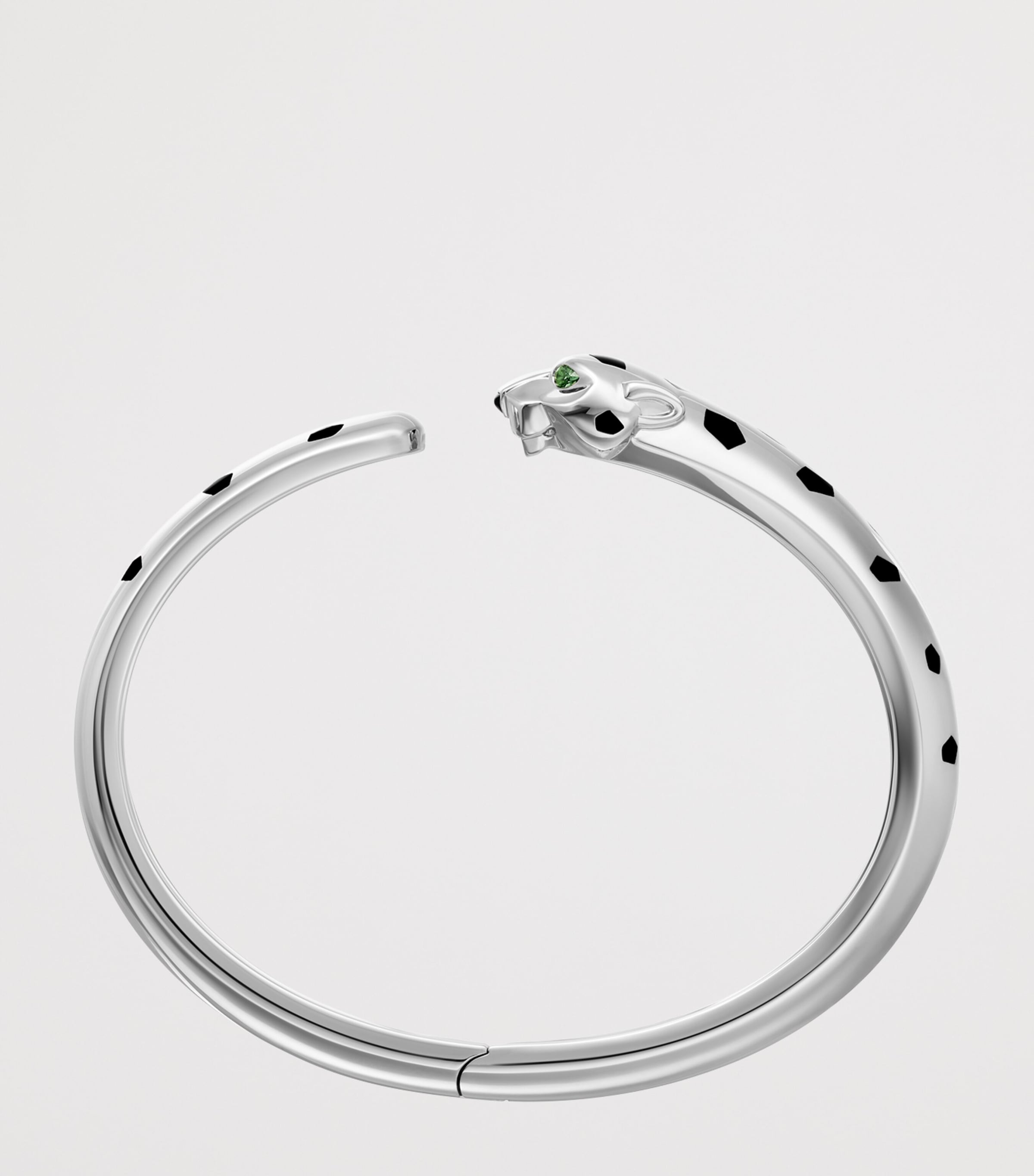 Cartier Panthère white gold bracelet tsavorite garnet onyx - British product