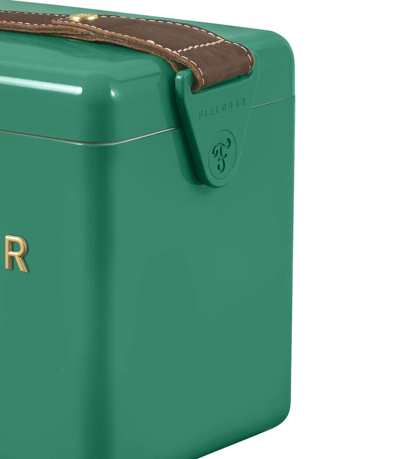 Fieldbar mini bar cooler box with leather sling 4L - British product