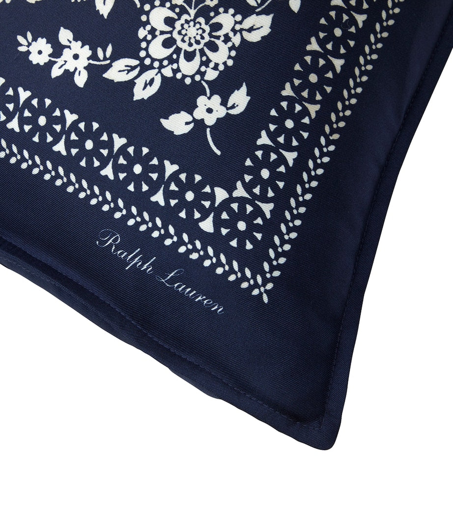 Ralph Lauren Home silk cushion cover Brynn square 45cm, UK version